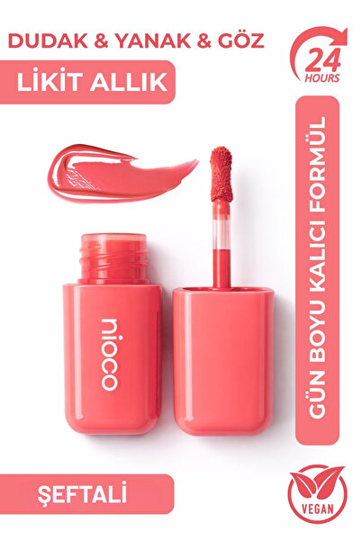 NİOCO Likit Allık | Liquid Blush | Ruj & Göz Farı | Kalıcı Yüksek Pigmentli |...