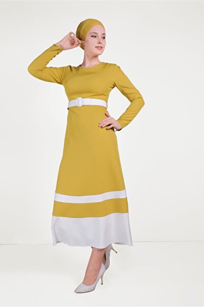 Alvina 40581 Model Double Color Dress