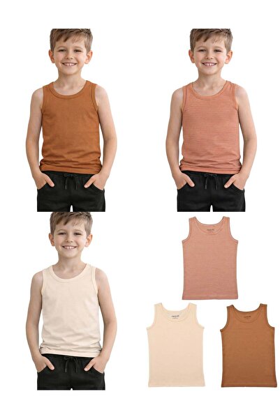 OrganicKid Cinnamon Çocuk Unisex Atlet Seti 3'lü