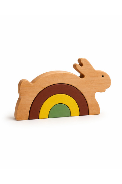 Madwoodtoys Doğal Ahşap Oyuncak- Tavşan