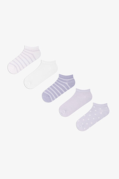 Penti 5 Pairs of Cotton Star Patterned Booties Socks