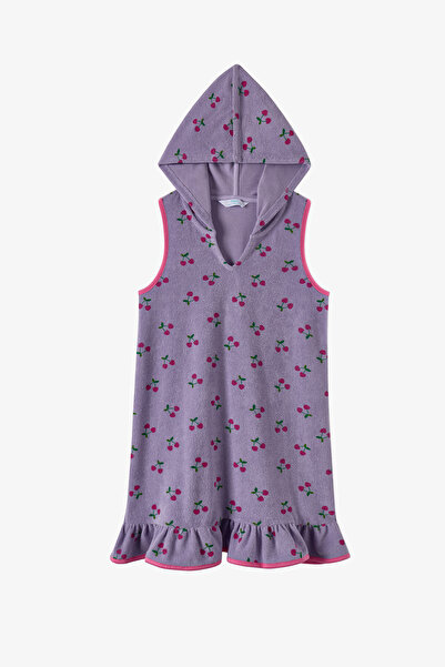 Penti Lila Kız Çocuk Beach Cherry Kaftan