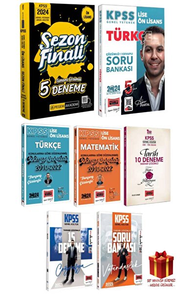 Pegem Akademi Yayıncılık Ön Lisans Sezon Finali 5 Deneme 10 Deneme Çıkmış Sor...