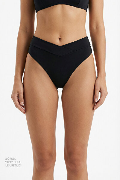 Penti Siyah V Slip Bikini Altı