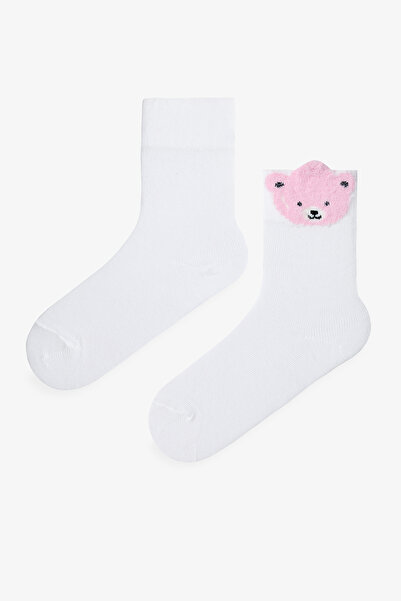 Penti Çok Renkli Kız Çocuk Pink Bear 2li Soket Çorap
