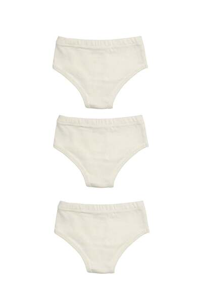 OrganicKid Naturel Kız Çocuk İç Çamaşır Set 3'lü