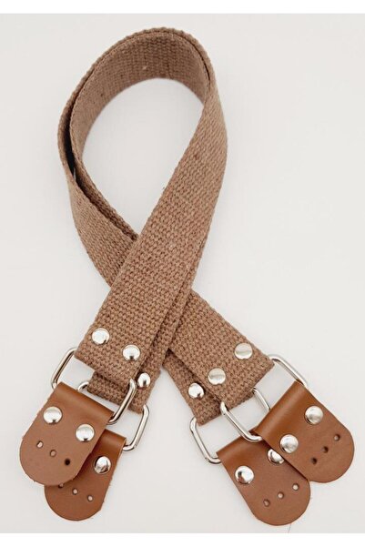 angel çanta aksesuar Βαμβακερή κολόνα 57Χ3 εκ. Δερμάτινη λαβή τσάντας σε χρώμ...