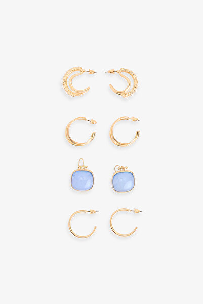 Penti Altın Rengi Adella Küpe Seti