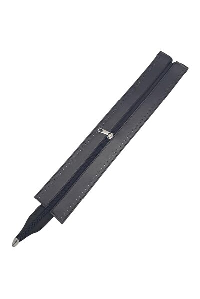 angel çanta aksesuar Angel Çanta Aksesuar 40 cm Derili Fermuar Siyah Renk Güm...