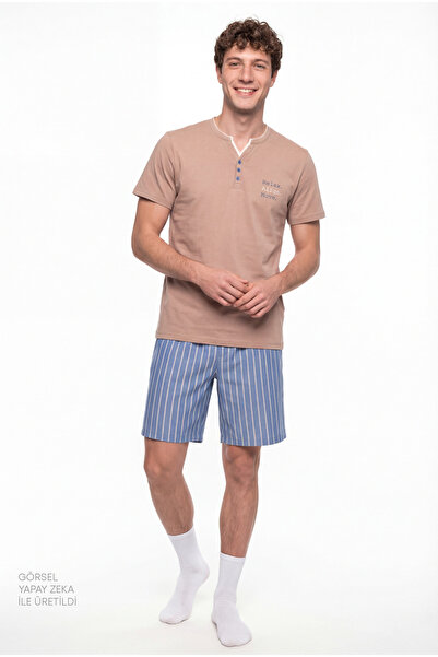 Penti Men's Colorful Desert Sand Pajama Set