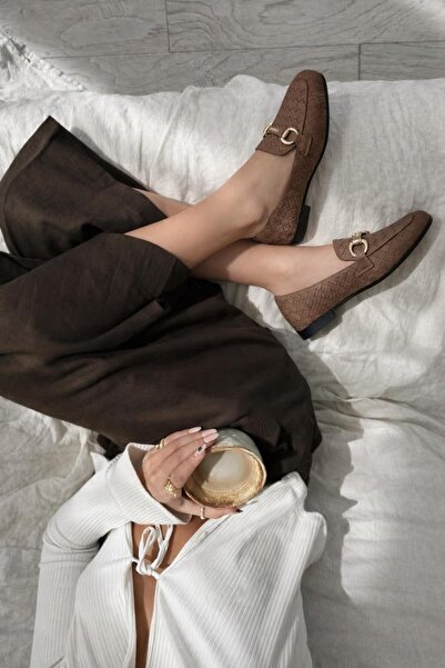 Bambi Жіночі лофери кольору кави K01641023071