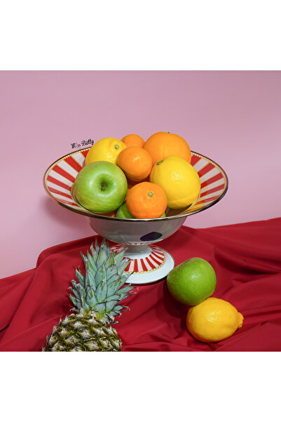 Miss Betty Bellisima Emaye Ayaklı Meyvelik 30 Cm