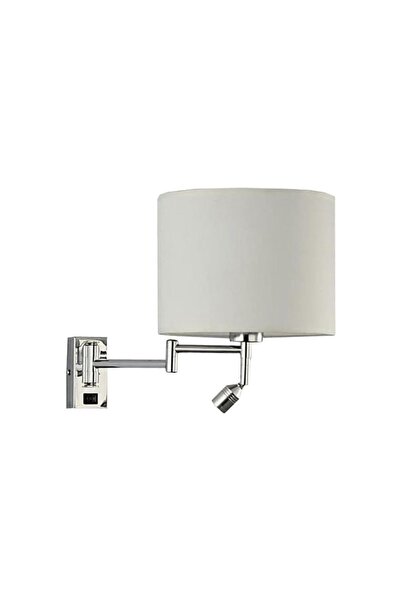 Homelux Simple Wall Lamp, 25x45 cm, E27, 40W, Metal, Silver/White