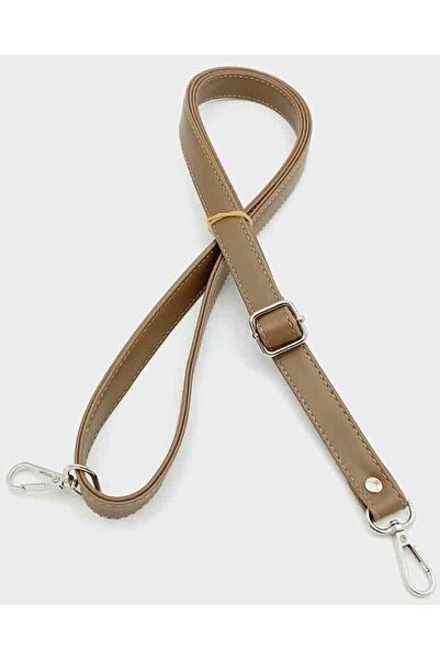 angel çanta aksesuar Λαβή τσάντας Vizon 125X2 εκ. με ασημί μεταλλικό κούμπωμα