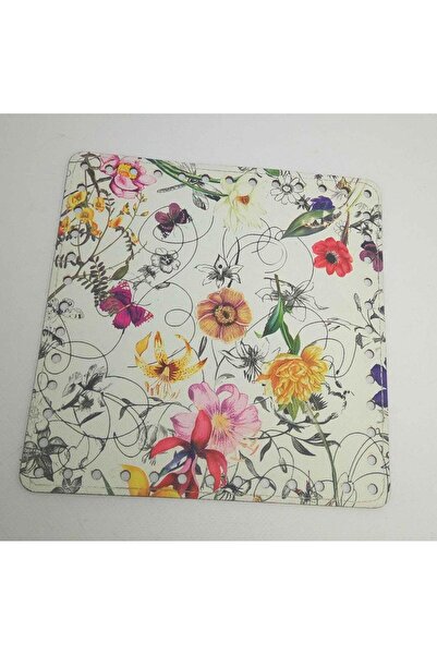 angel çanta aksesuar Placă pătrată cu model floral de 20 cm, bază