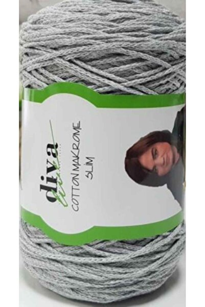 DİVA Αξεσουάρ Angel Bag Diva Cotton Macrame Ανοιχτό Γκρι (Λεπτό)