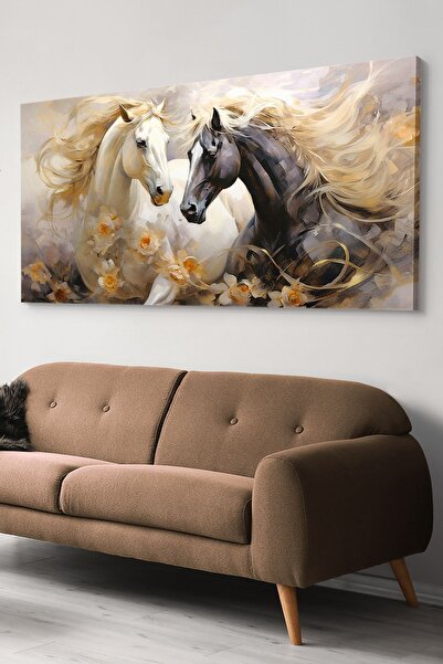 Evinemoda Pânză dintr-o singură bucată de cai nobili - pictură pe pânză