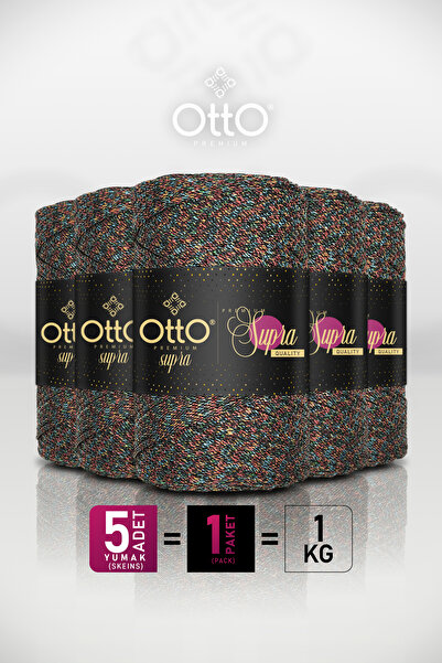 Otto خيط مكرامية فاخر متعدد الاستخدامات - عبوة من 5 قطع - 3 مم/200 جرام/260 م...