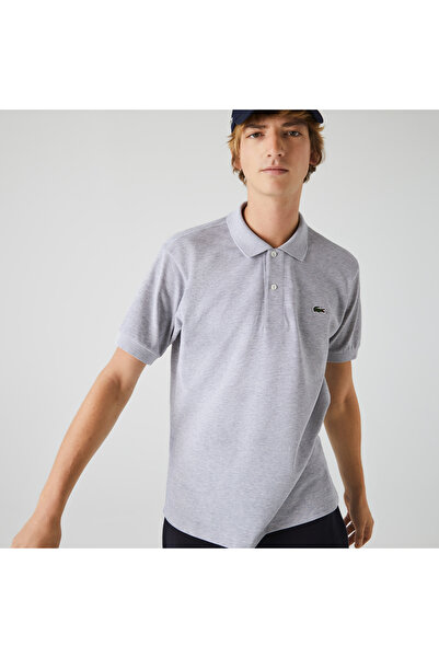 Lacoste Men's Slim Fit Marl L.12.12 Light Gray Polo