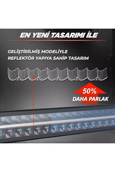 C9 E-Mark Onaylı Superior Mystique 55 Cm 240w Amber-beyaz Angel Off Road Led Bar
