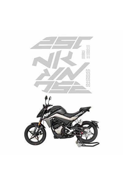 Gogo CF Moto 250 NK Etiket Takımı Reflektörlü Gri