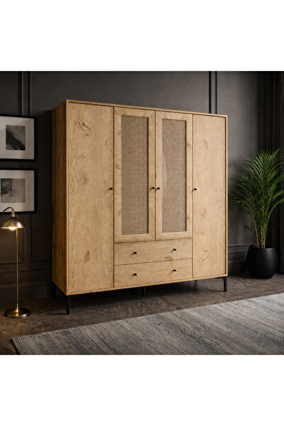 VENATTO Trio 4 Kapılı Dolap (%100MDF)