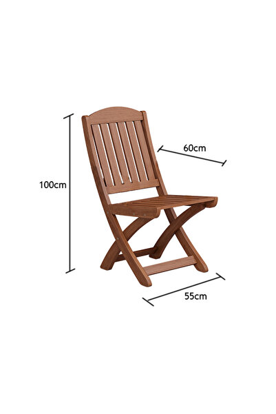 attaleia furniture Silyon Ahşap Kolsuz Sandalye
