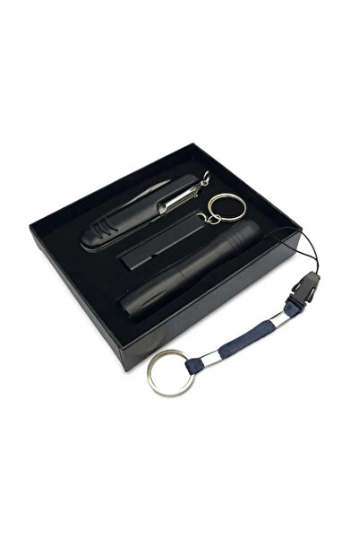 FLYONLOOK Çakı El Fener Metal Düdük Seti Güçlü Düdüklü Kamp Araç Deprem Seti