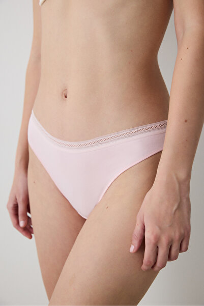 Penti Easy Cotton Trim Pink brazil bugyi