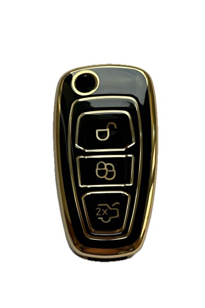 LUVLU Θήκη κλειδιού Ford υψηλής ποιότητας συμβατή με Mondeo Focus, Fiesta, Ku...