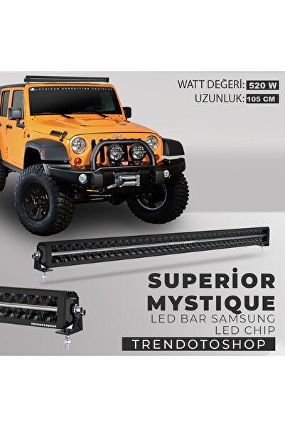 C9 E-Mark Onaylı Superior Mystique 105 Cm 520w Amber-beyaz Angel Off Road Led...