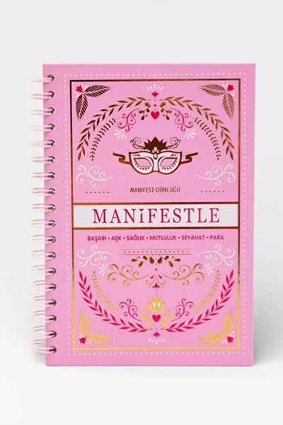 Ecrou Manifest Notebook with Pink Mask Detail