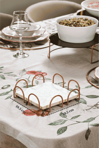 Edora Home Βάση χαρτοπετσέτας Rose 18 εκ. Μεγάλου μεγέθους Βάση χαρτοπετσέτας...