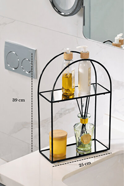 Edora Home Organizator multifuncțional cu 2 niveluri din plexiglas cu oglindă...