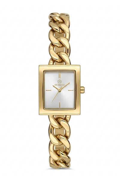Homies Women's Gold Metal Cord Wristwatch with 2 Year Warranty
