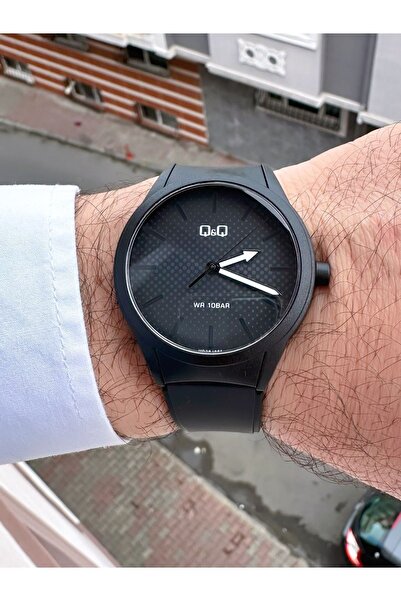Q&Q Unisex Açık Mavi 10 Bar Su Geçirmez Hafif Silikon Kordon Spor Kol Saati