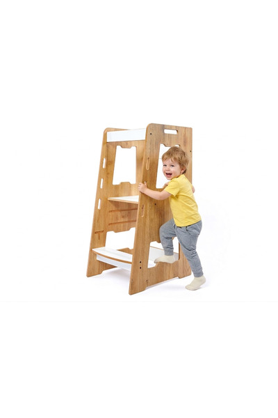 Minera Ahşap Montessori Öğrenme Kulesi 2-6 Yaş