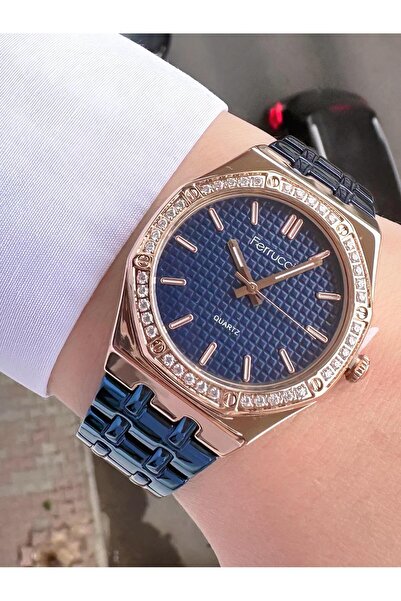 Ferrucci ساعة يد نسائية معدنية