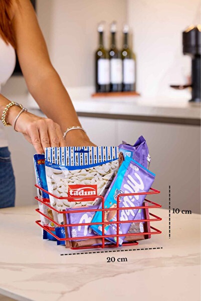 Edora Home Πρωτοχρονιάτικο Κόκκινο Τετράγωνο Καλάθι - Πολλαπλών χρήσεων, Μυτε...