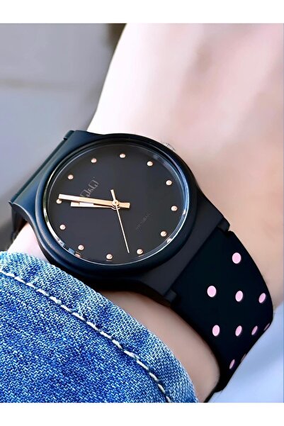 Q&Q Unisex Waterproof Plastic Cord Wrist Watch