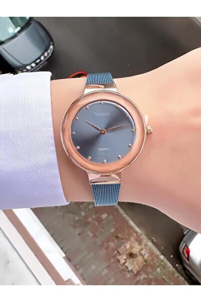 Ferrucci ساعة يد نسائية بحبل من القش