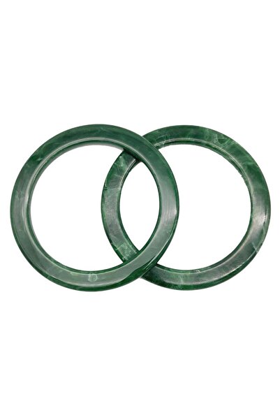 angel çanta aksesuar Mâner rotund pentru geantă cu model de marmură verde acr...