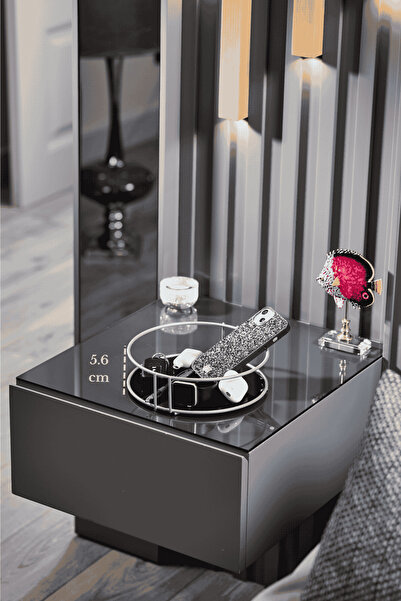 Edora Home Organizator de baie argintiu pentru cosmetice, bijuterii, parfumur...