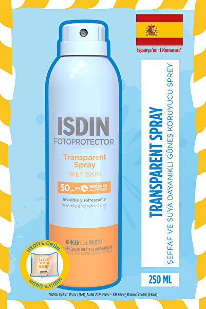 ISDIN ايسدين واقي الشمس المائي البخاخ الشفاف 250مل