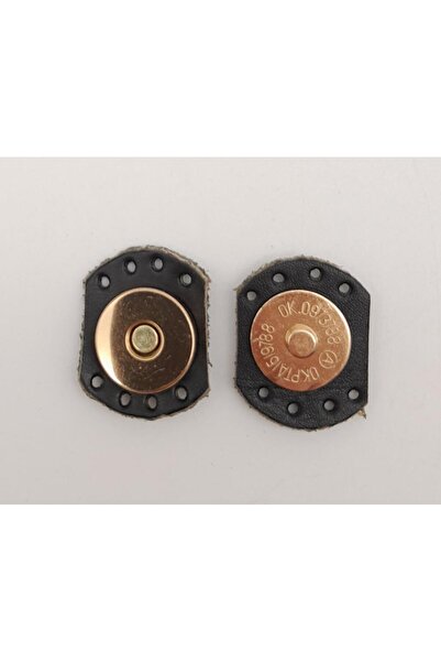 angel çanta aksesuar Μαύρο Χρώμα Πραγματικό Δερμάτινο Οβάλ Μαγνητικό Καρφίτσα...