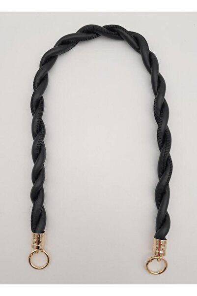 angel çanta aksesuar Τσάντα με κορδόνια Angel Black Faux Leather 10mm - Αξεσο...