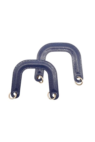 angel çanta aksesuar Acrylic Look Plastic Bag Handle with Spring Ring Dark Bl...