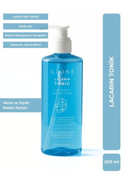 GLONE Lakarin Tonik | 200ml | Laktik Asit (AHA) | Arındırıcı ve Gözenek Sıkıl...