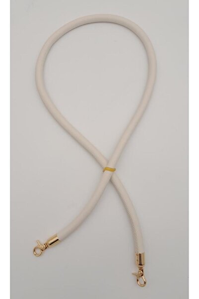 angel çanta aksesuar Suni Deri Kordon Çanta Sapı Bej Renk Light Gold Metalli
