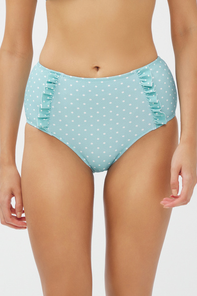 Penti Mint Yeşili Nora High Ruffle Bikini Altı